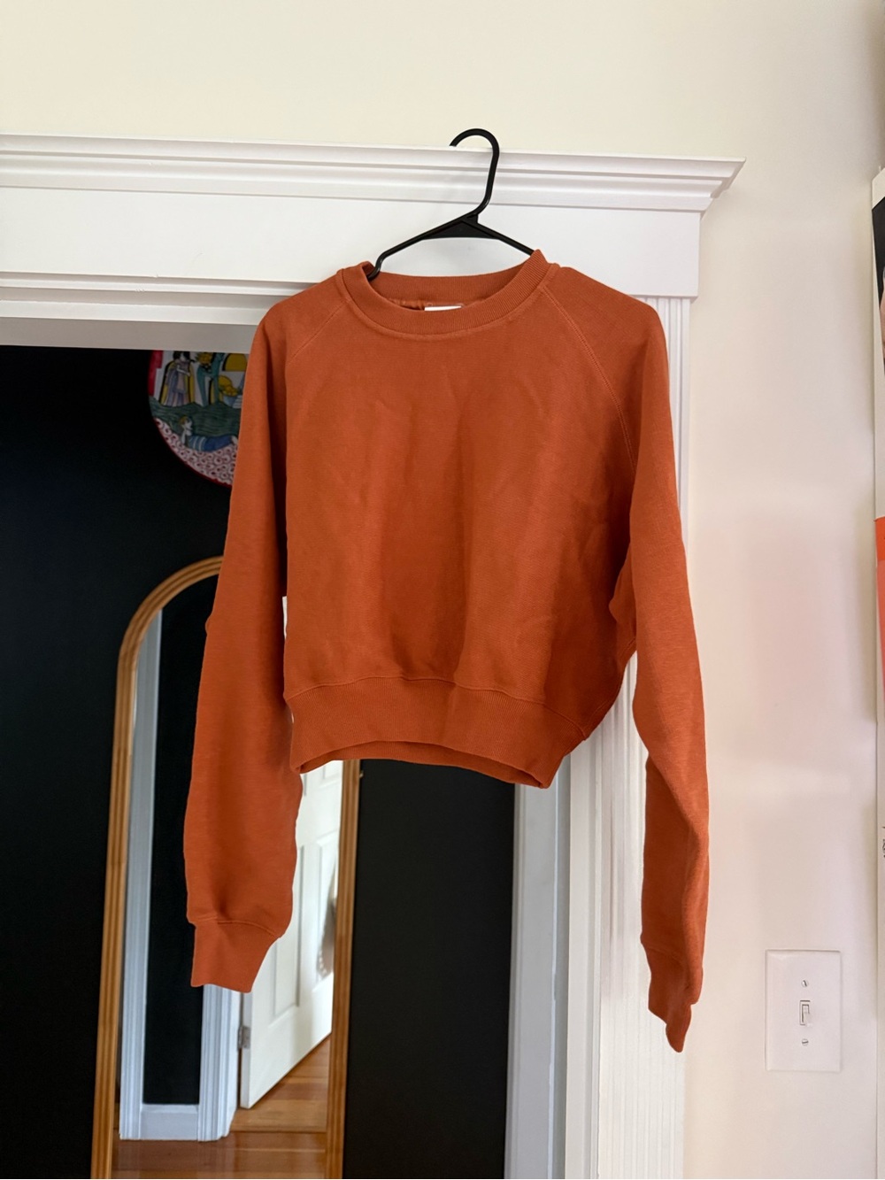 NWT Reebok x Victoria Beckham Cropped Sweatshirt Brown M $250